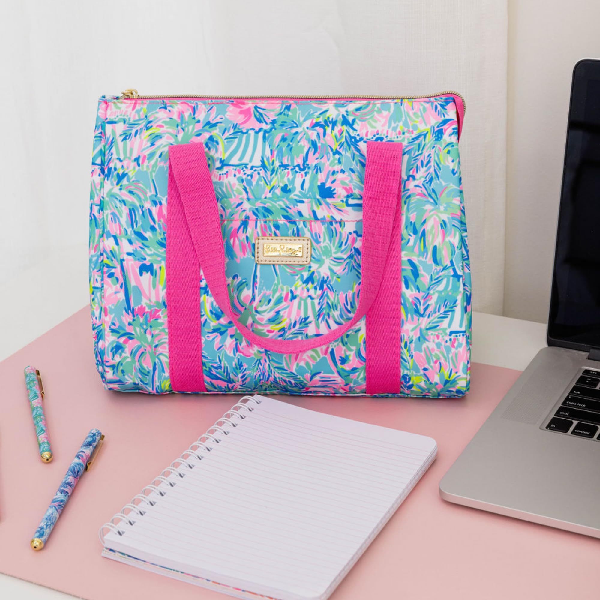Lilly Pulitzer Cabana Cocktail print on premium polyester tote