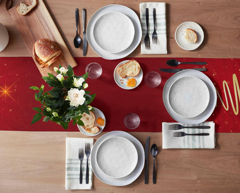 Lilmeme heat-resistant table runner protects surfaces during celebrations.