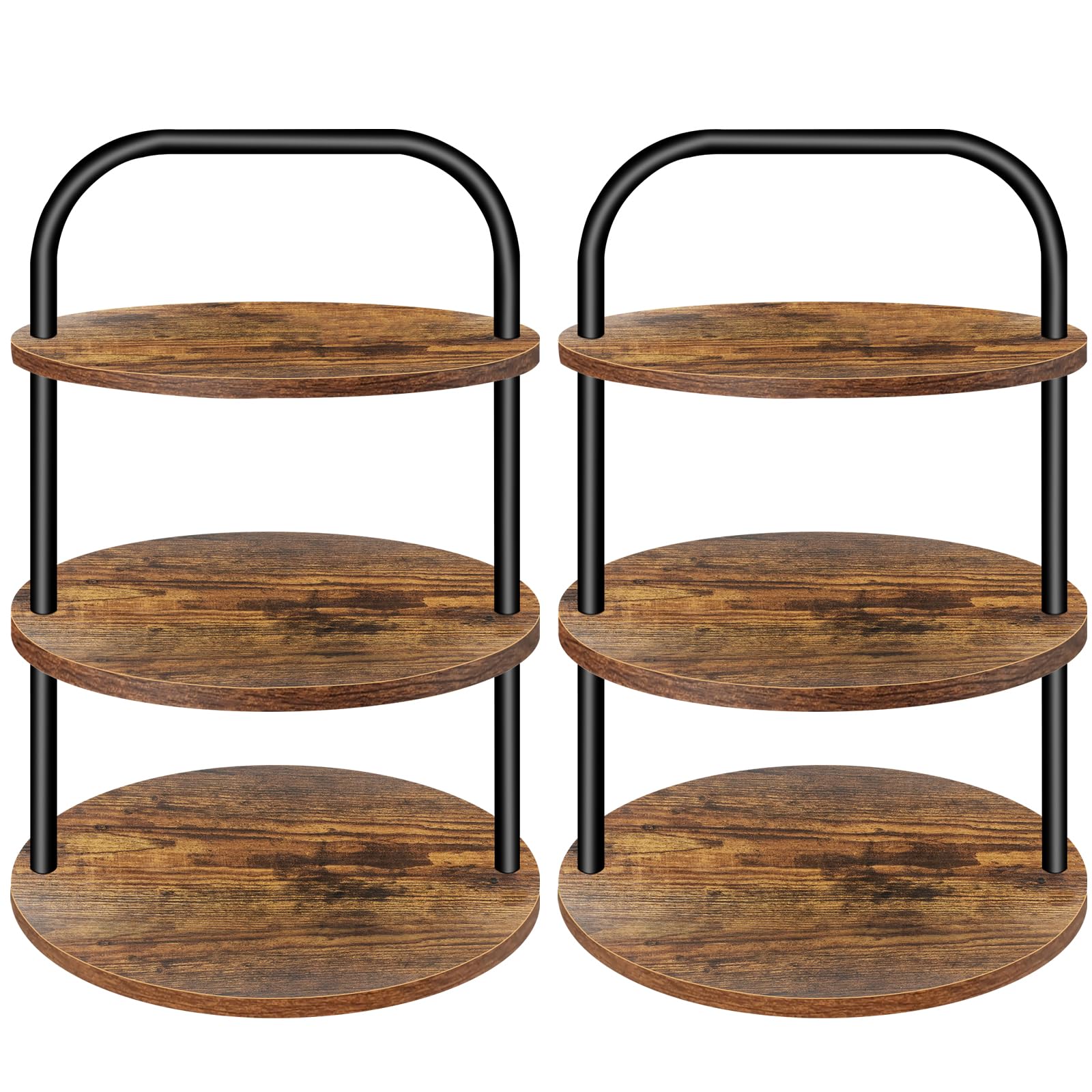 Lilybud cupcake stand 3-tier wooden setup for elegant display at parties