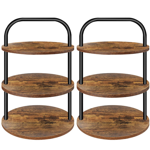 Lilybud cupcake stand 3-tier wooden setup for elegant display at parties