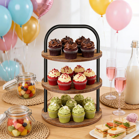Lilybud non-slip base keeps cupcake tower steady during service