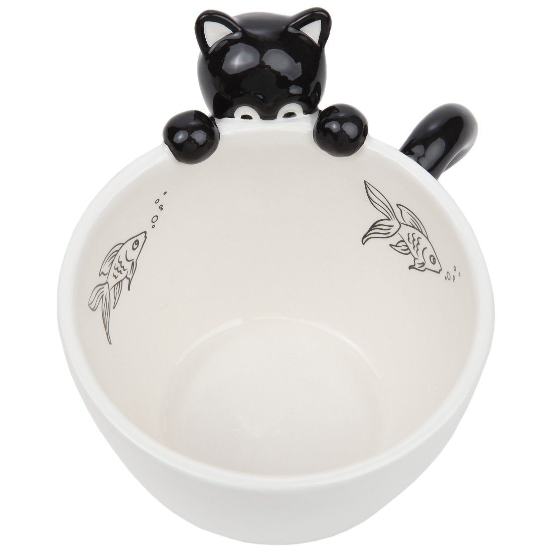 Lily's Home cat-handle-tail mug offers a comfy grip for hot beverages.