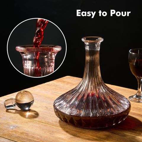 Lily's Home decanter adds elegance as a dining table centerpiece.