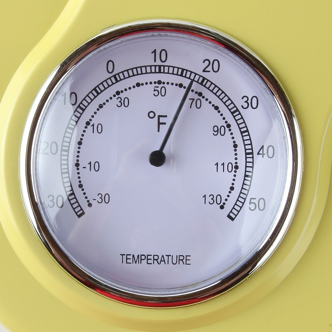 Lily's Home easy-wall-mount yellow clock for simple setup.