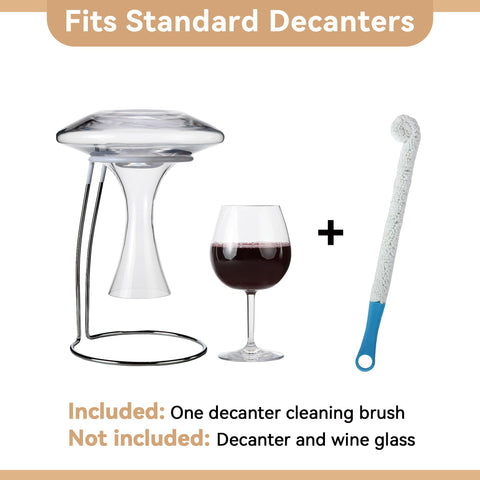 Lily's Home stainless-steel-construction provides durable support for decanters.