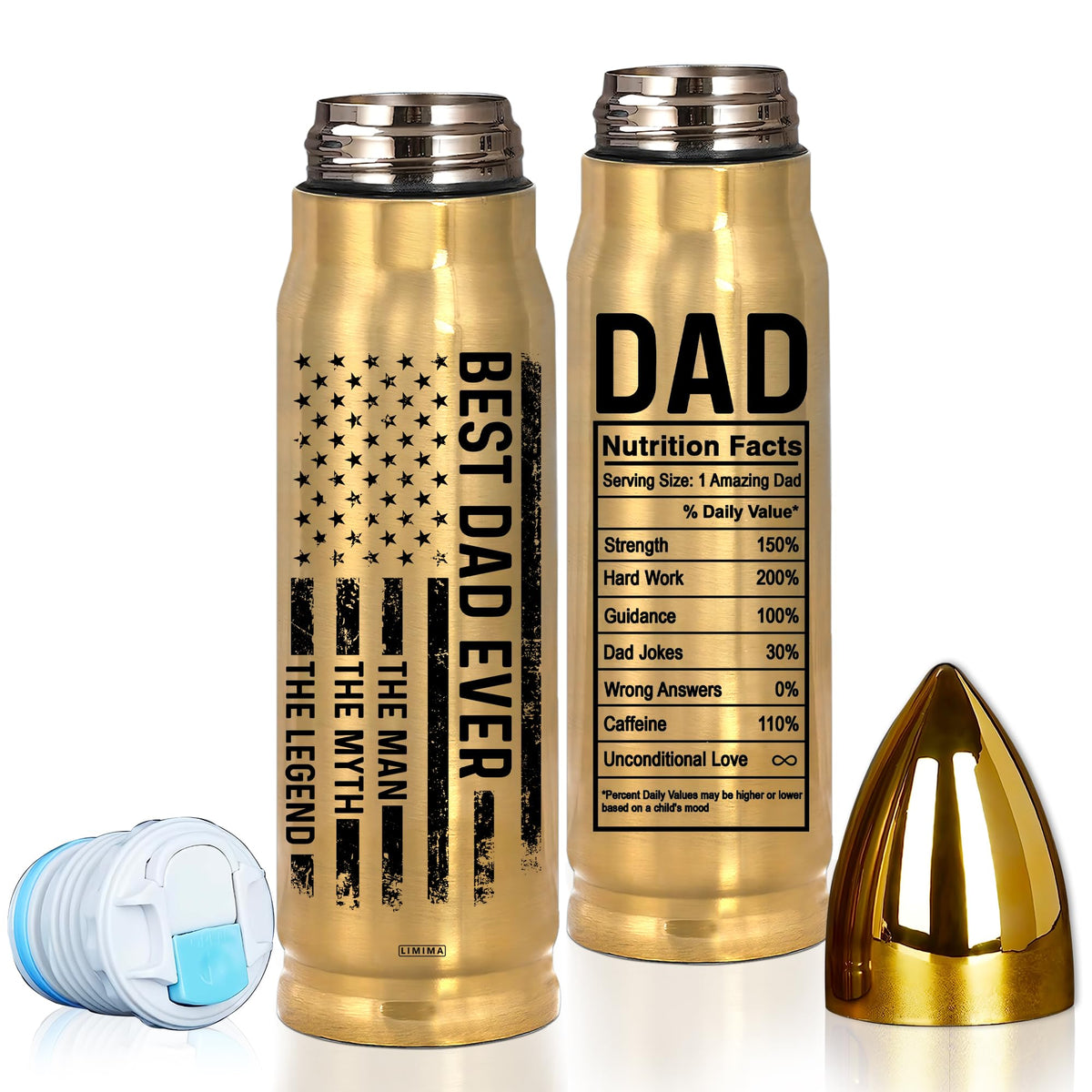 Limima Best Dad Ever 17oz Tumbler, great gift for Christmas or Father's Day.