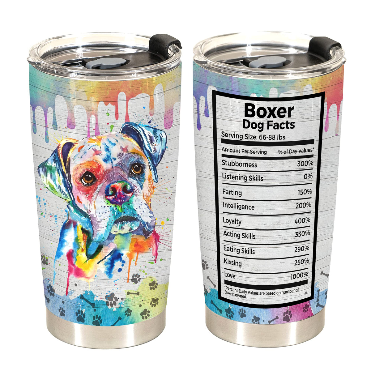 Limima boxer gift 20oz tumbler, perfect for daily use and gifting.