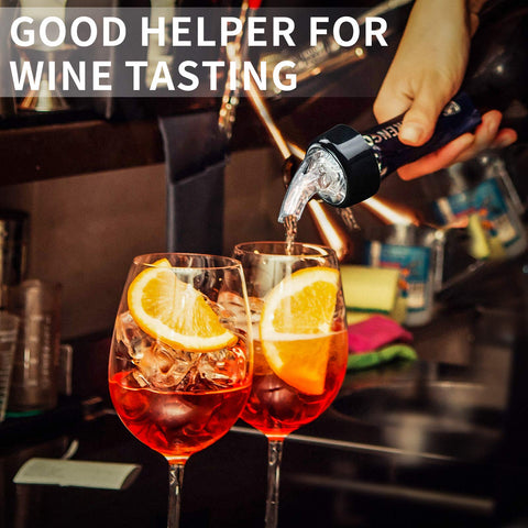 LINALL 1 oz pourer in action reduces overpouring and saves drinks.