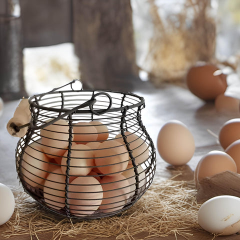 LINCOUNTRY egg storage basket suitable for backyard chickens and daily use
