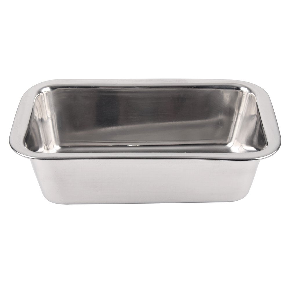 Lindy's loaf pan with a mirror finish adds style while ensuring even baking.