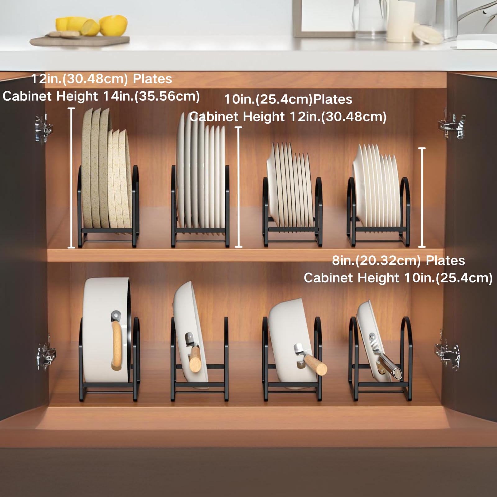 LINFIDITE patent-pending design offers practical, space-saving plate storage in modern kitchens