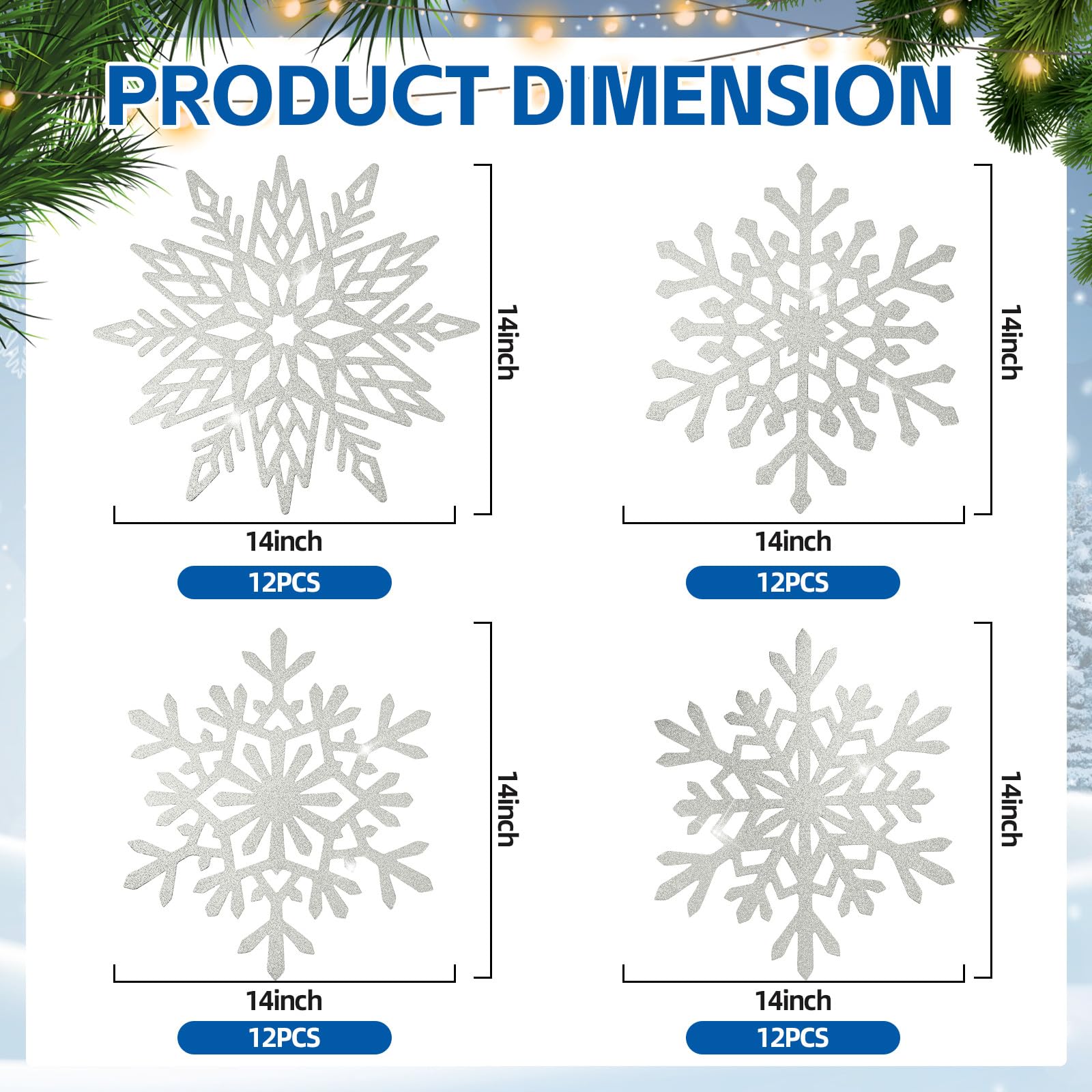 Lingringdcy snowflake placemats in gold pattern for festive mix and match