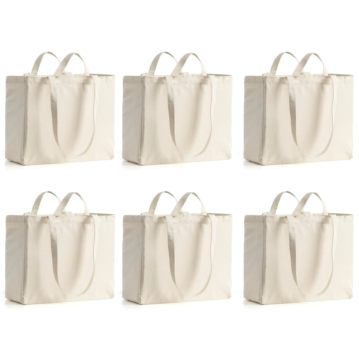 LINICE canvas tote bag shows heavy-duty 80lbs load capability for groceries.