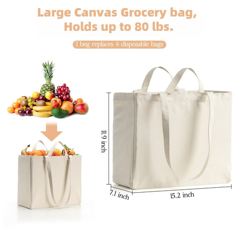 LINICE reusable grocery bag pocket feature keeps small items organized.