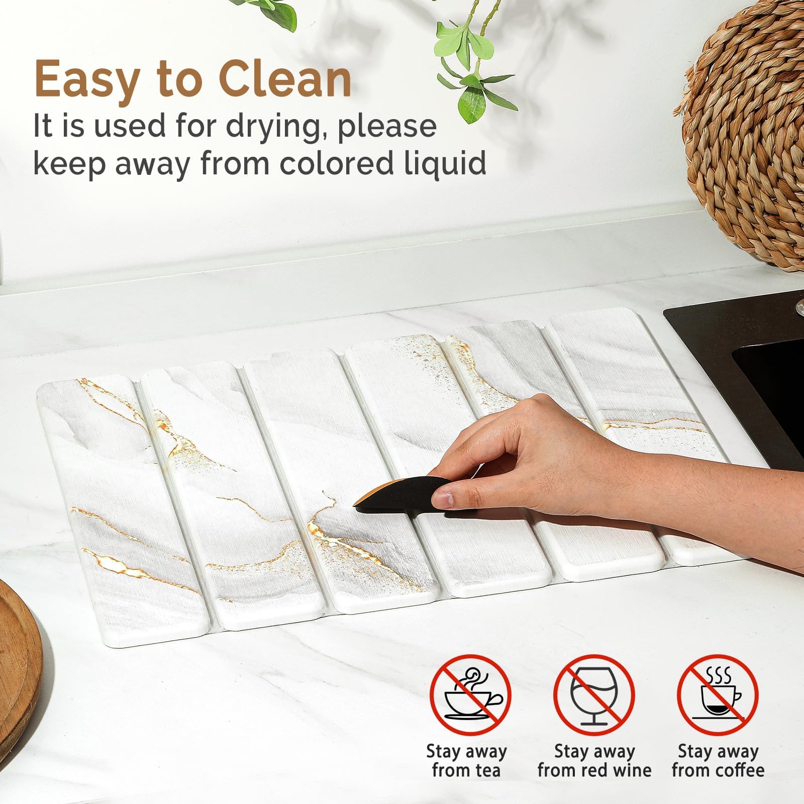 Linidcoud countertop mat protects surfaces from heat and moisture
