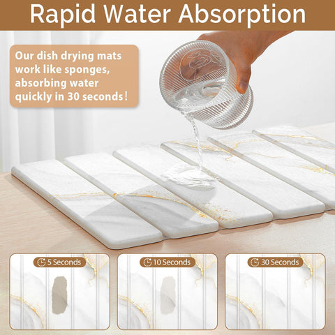 Linidcoud diatomaceous earth mat offers quick-dry performance for everyday use