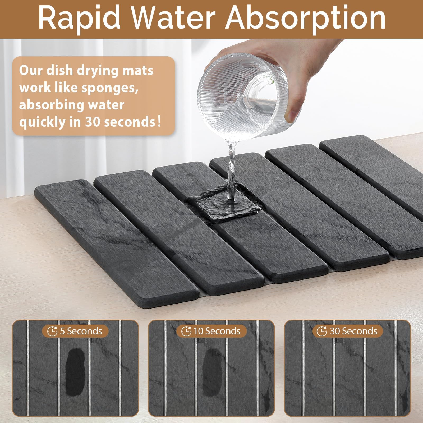 Linidcoud diatomaceous earth texture close-up highlighting quick absorption