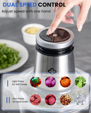 LINKChef 4D sharp blades deliver even chopping