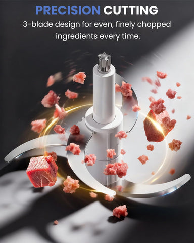 LINKChef meat grinder attachment for efficient mincing