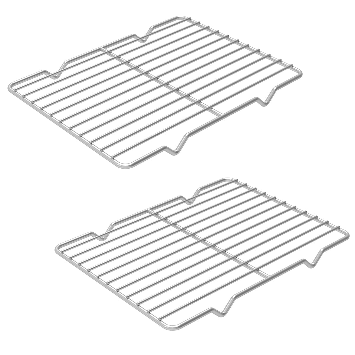 Linkidea metal grate cooling rack 2-pack for even bake cooling on cookies and pastries.