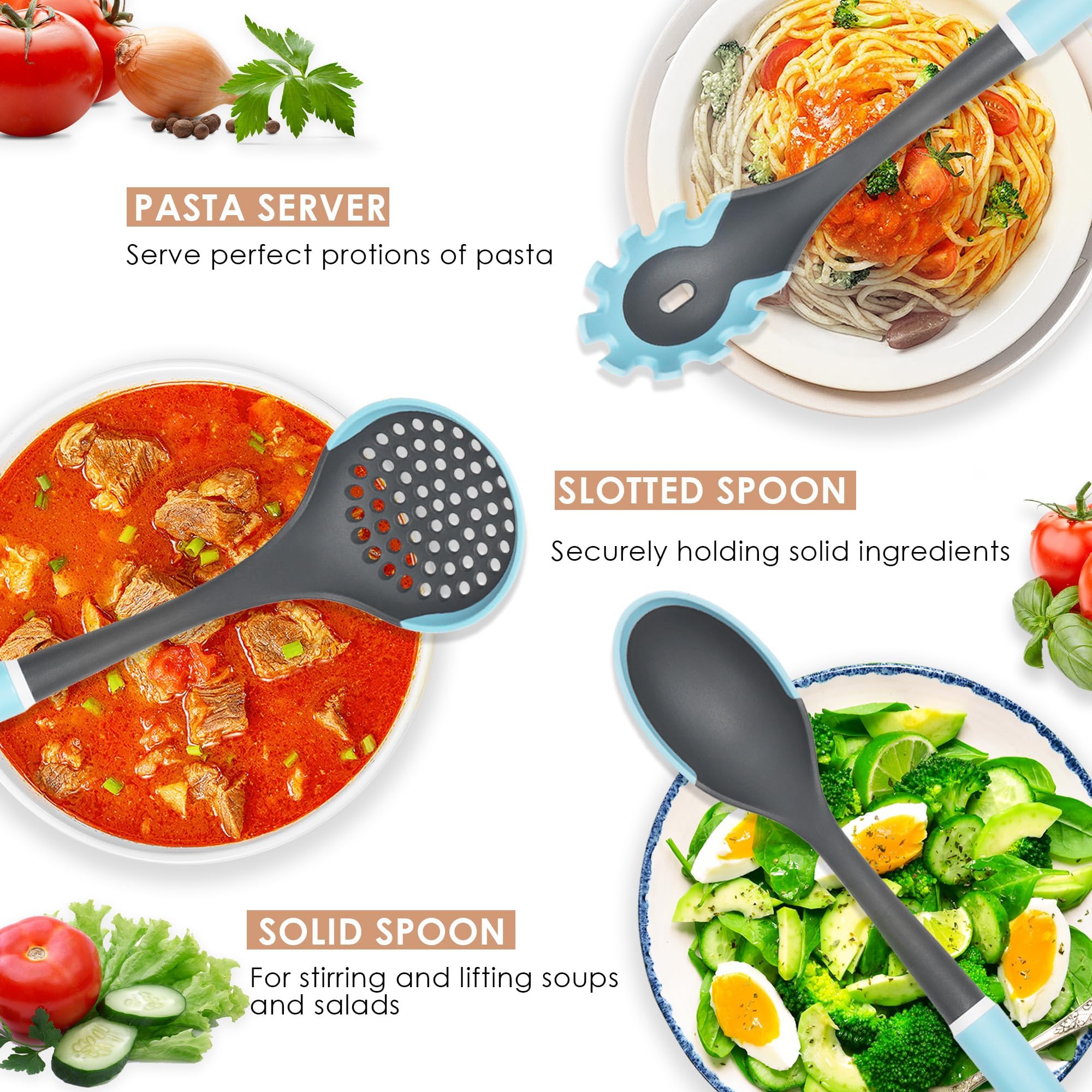 LINKLIFE pasta-fork helping toss and serve pasta evenly without clumping.
