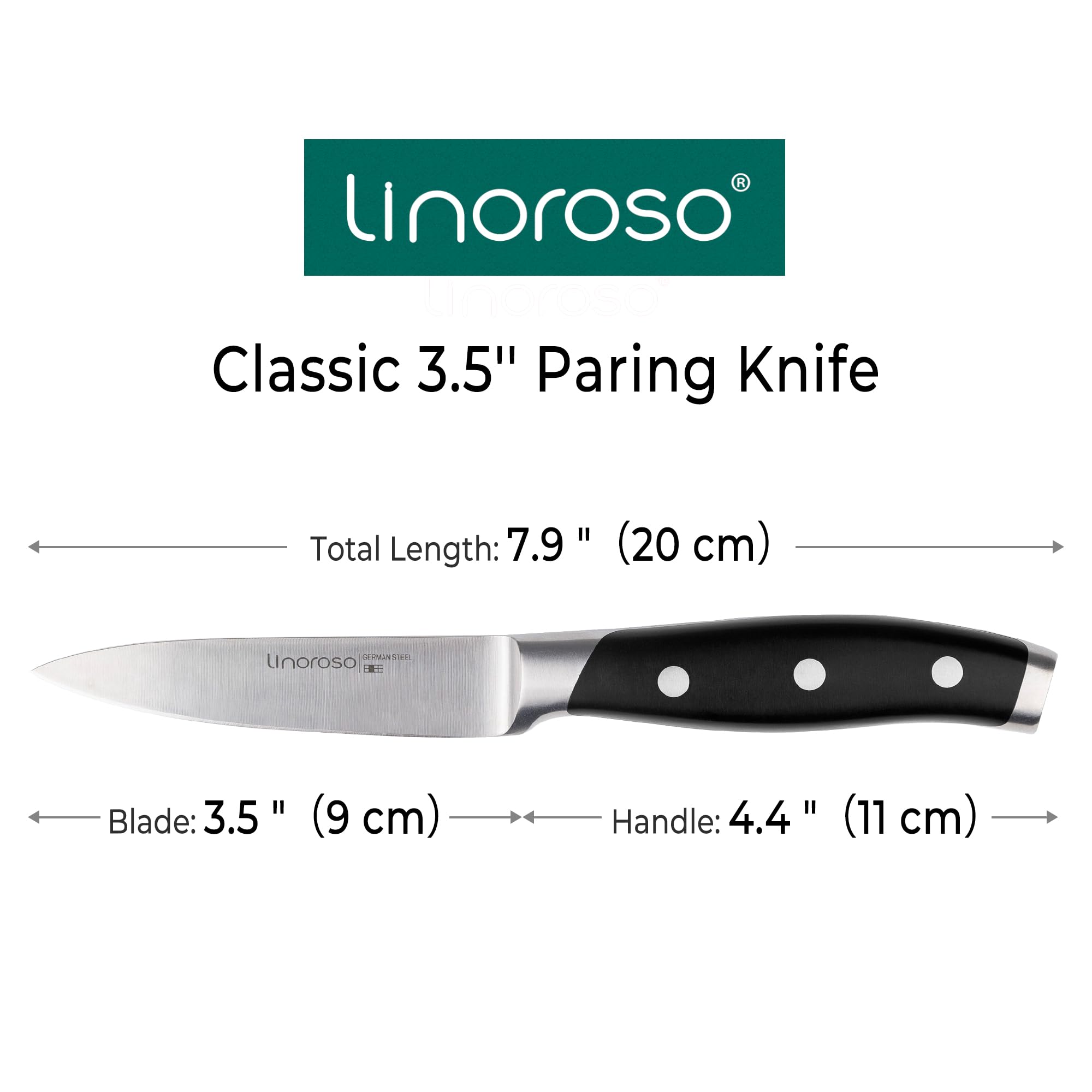 Linoroso Classic paring knife gift box ready for gifting.