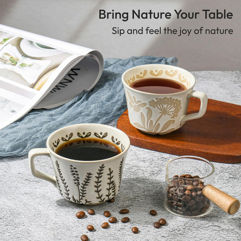 LINVIA stoneware mug durable everyday use