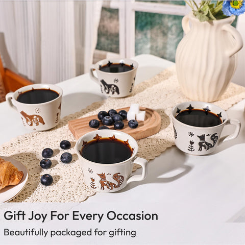 LINVIA stoneware tea mug durable and versatile for coffee or tea
