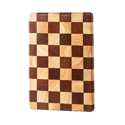 Linwnil end grain cutting board, 11.8 by 7.9 inches, for durable cutting and serving.