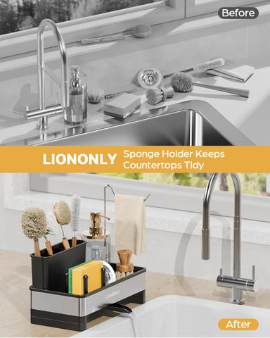 LIONONLY anti-slip base provides stable support on wet counters