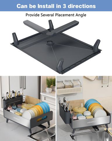 LIONONLY system features automatic drainage spout to keep your counters dry.