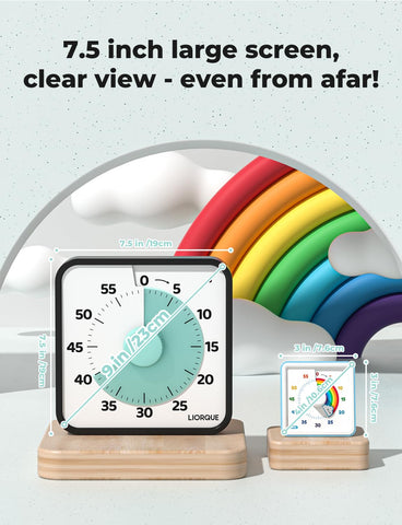 LIORQUE 60-Minute Visual Timer in classroom scene improves student focus