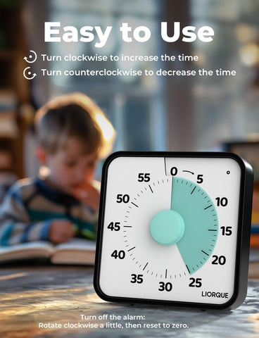 LIORQUE timer used in kitchen for precise cooking intervals