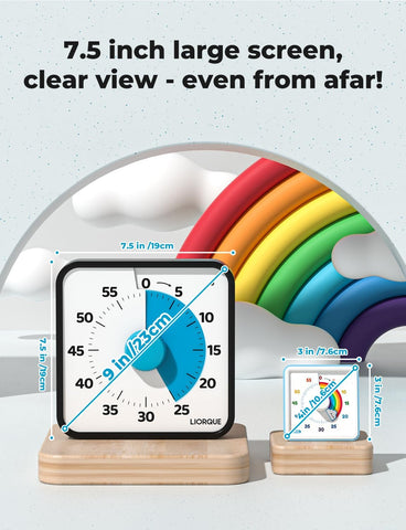 LIORQUE timer showing adjustable alarm modes for different settings