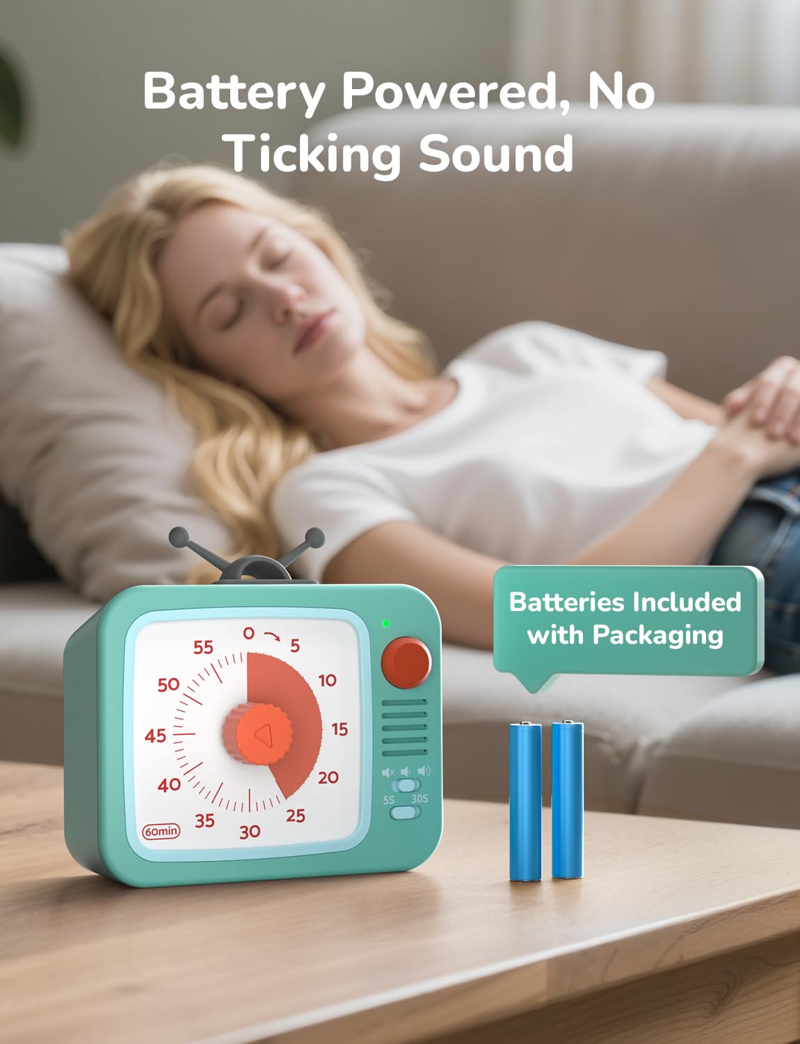 LIORQUE Visual Timer ideal for classroom tasks and kitchen timing