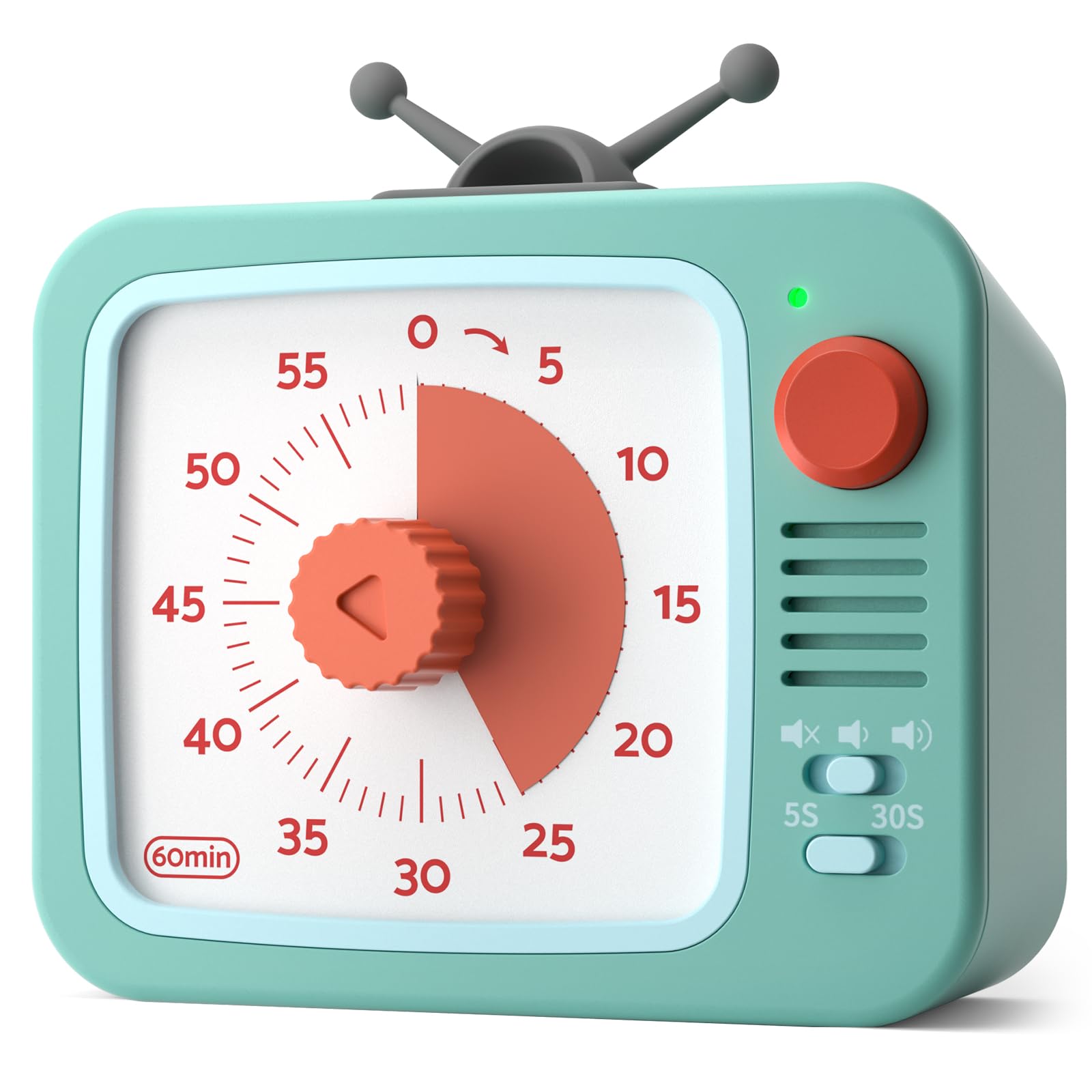 LIORQUE Visual Timer front view for classrooms helps kids manage time visually