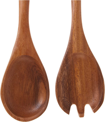 Lipper International oblong salad servers add elegant shape to bowls.