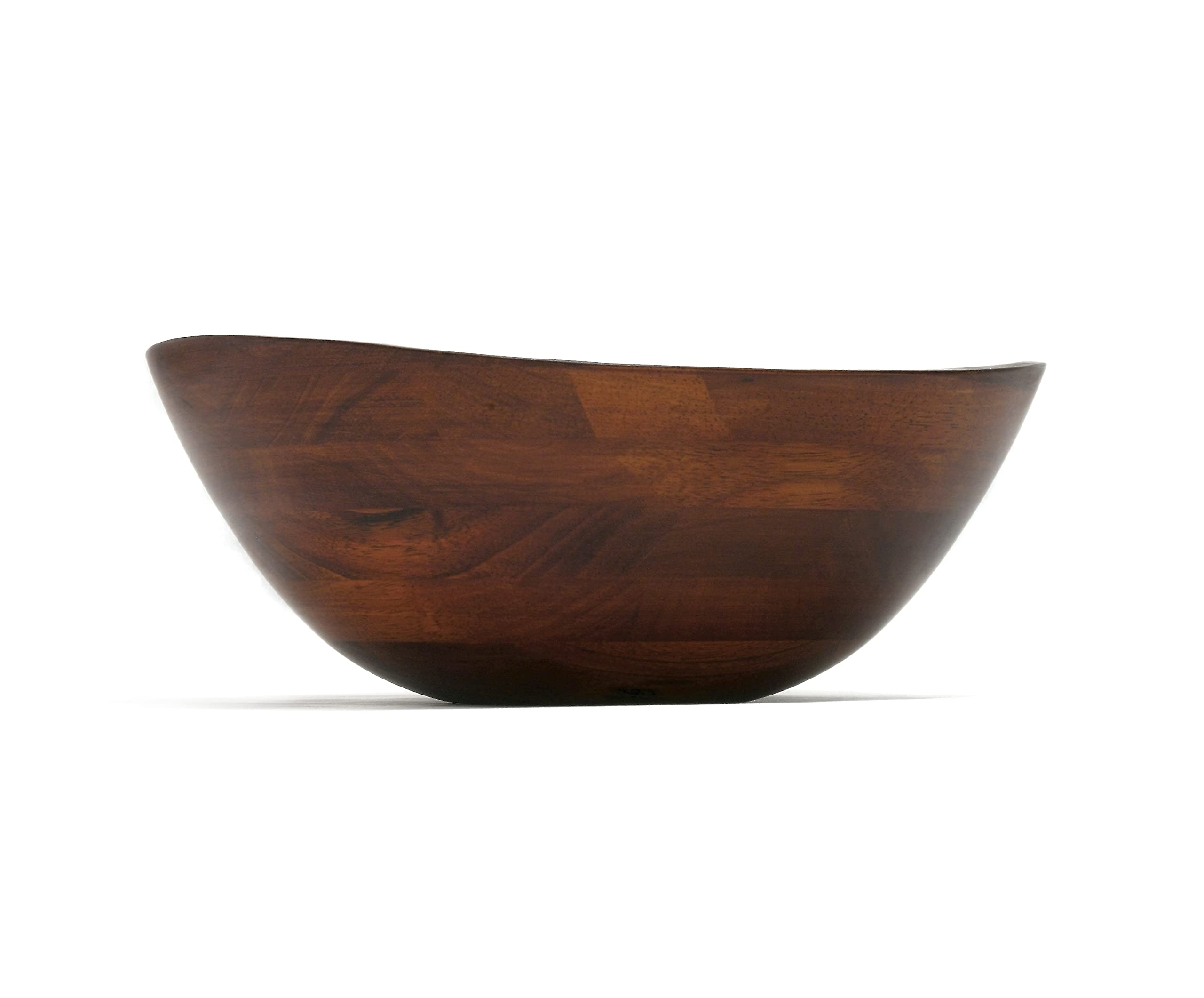 Lipper International 294 cherry finished wavy rim bowl in kitchen ambience.
