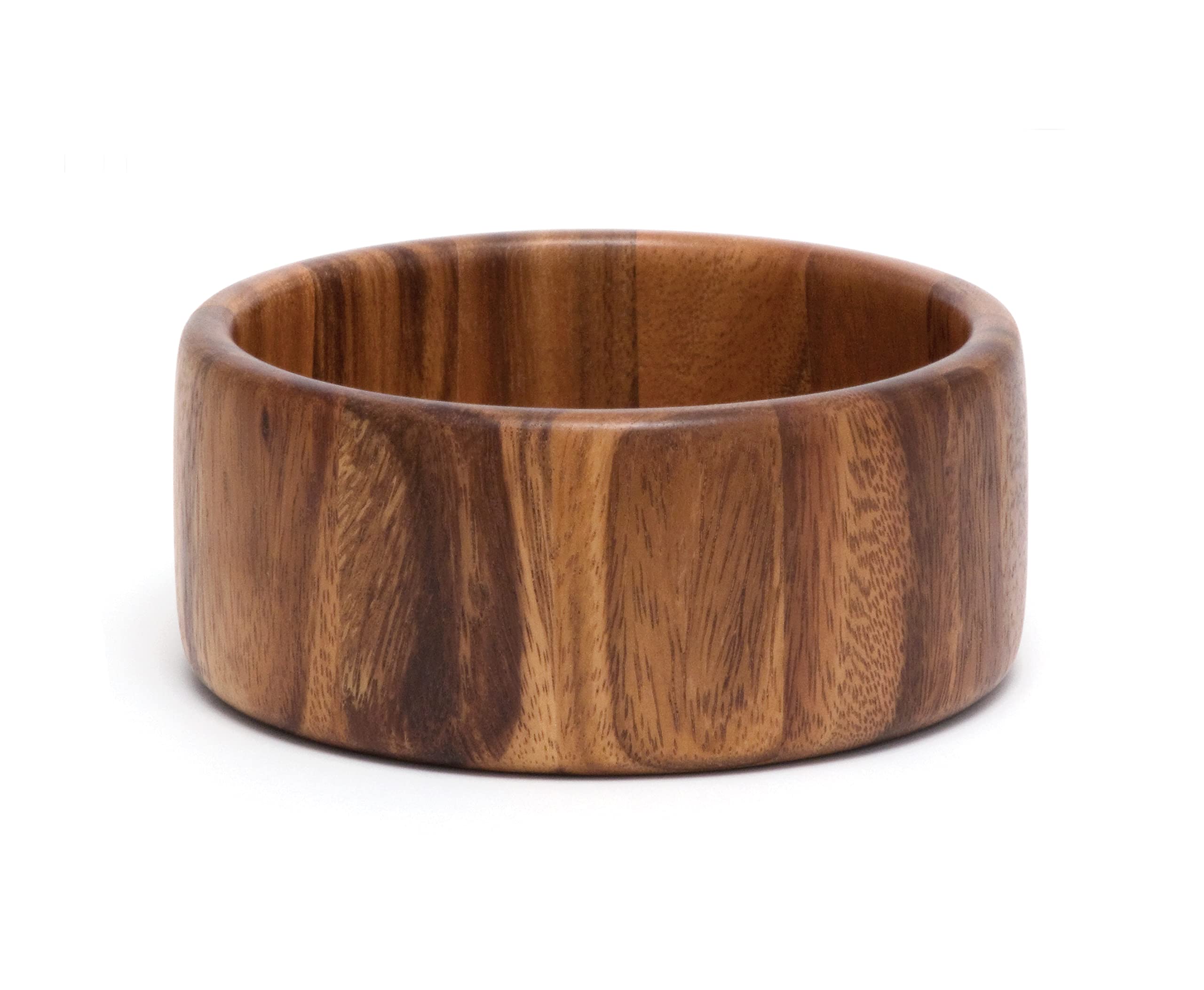 Lipper International acacia 6in straight-side bowl for fresh fruit servings