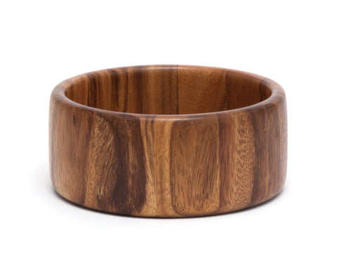 Lipper International acacia 6in straight-side bowl for fresh fruit servings