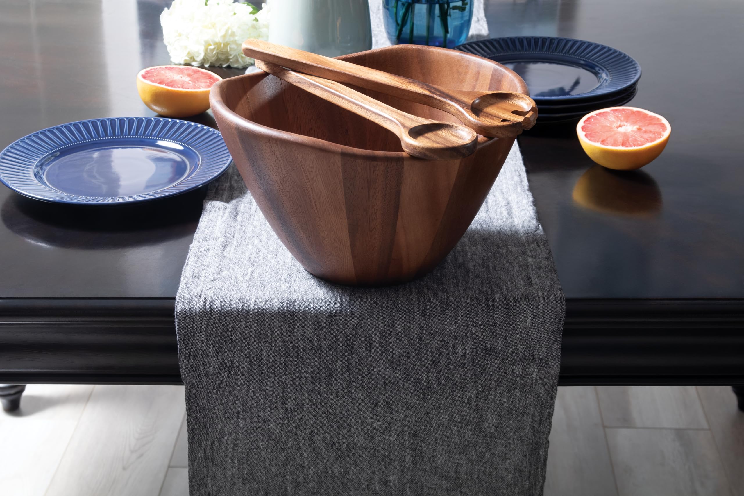 Lipper International Acacia Wave Bowl packaging communicates durable kitchenware.