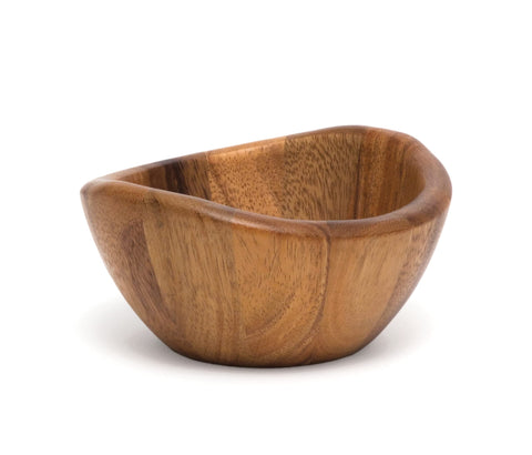 Lipper International acacia wave bowl filled with fruit for stylish serving