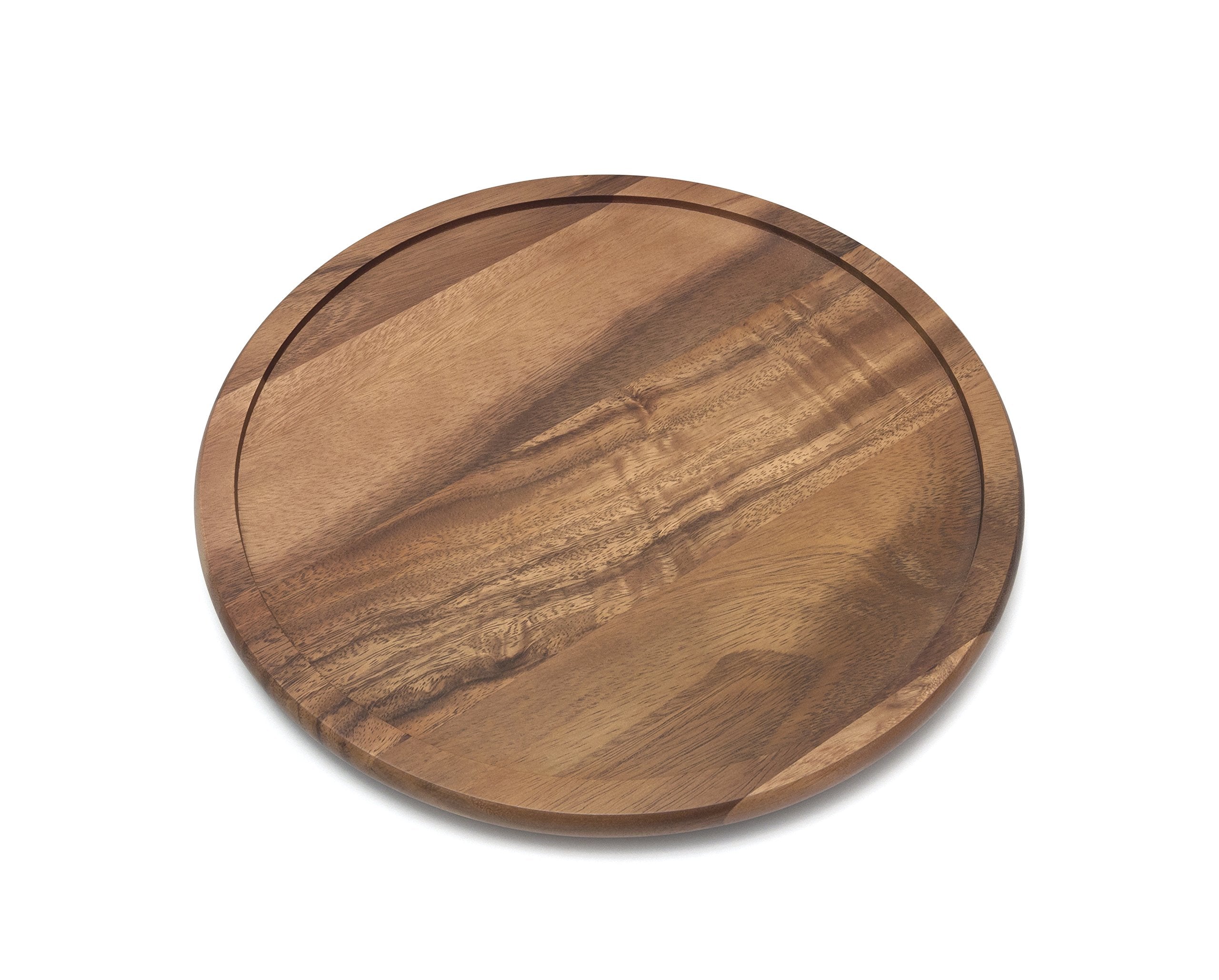 Lipper International Acacia Wood Turntable top view keeps spices within reach