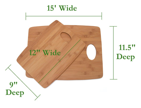 Lipper International bamboo board 11.5x15 with oval hole for serving and prep