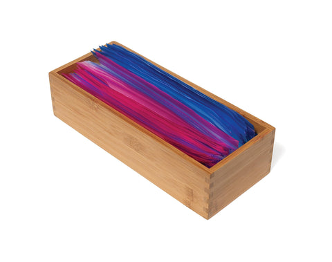 Lipper International Bamboo Wood Utensil Holder for crafting tools and jewelry findings.