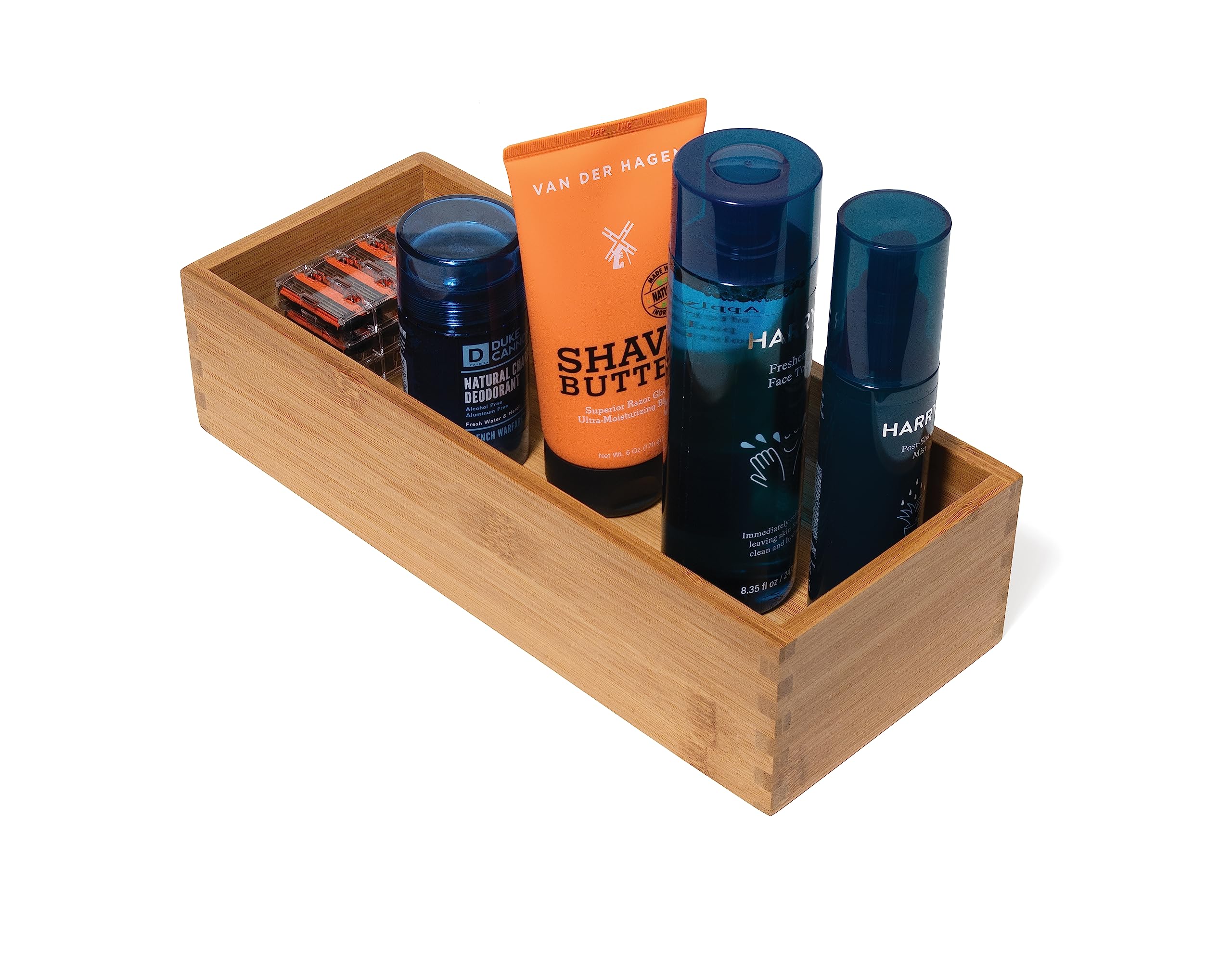 Lipper International Bamboo Wood Utensil Holder organizes kitchen tools like spatulas and spoons.