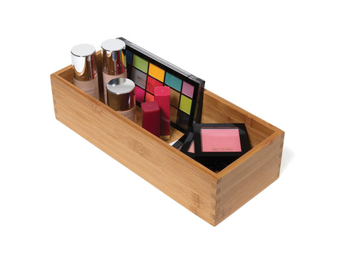 Lipper International Bamboo Wood Utensil Holder for remote controls and small electronics.