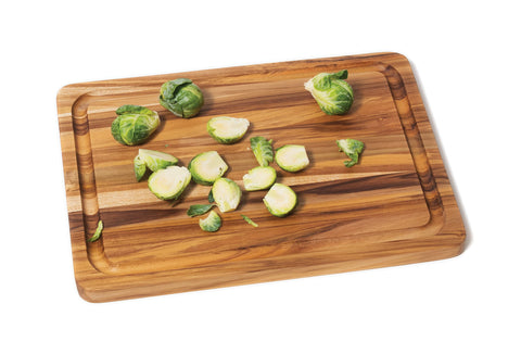 Dimensions 12 by 9 inches offer versatile kitchen prep space