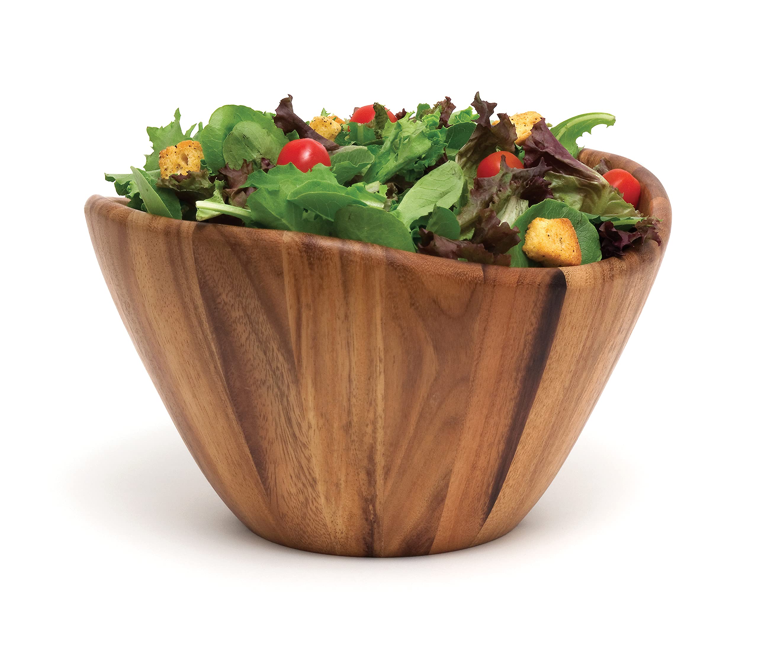 Lipper International wavy bowl centerpiece display ideal for fruit or decor.
