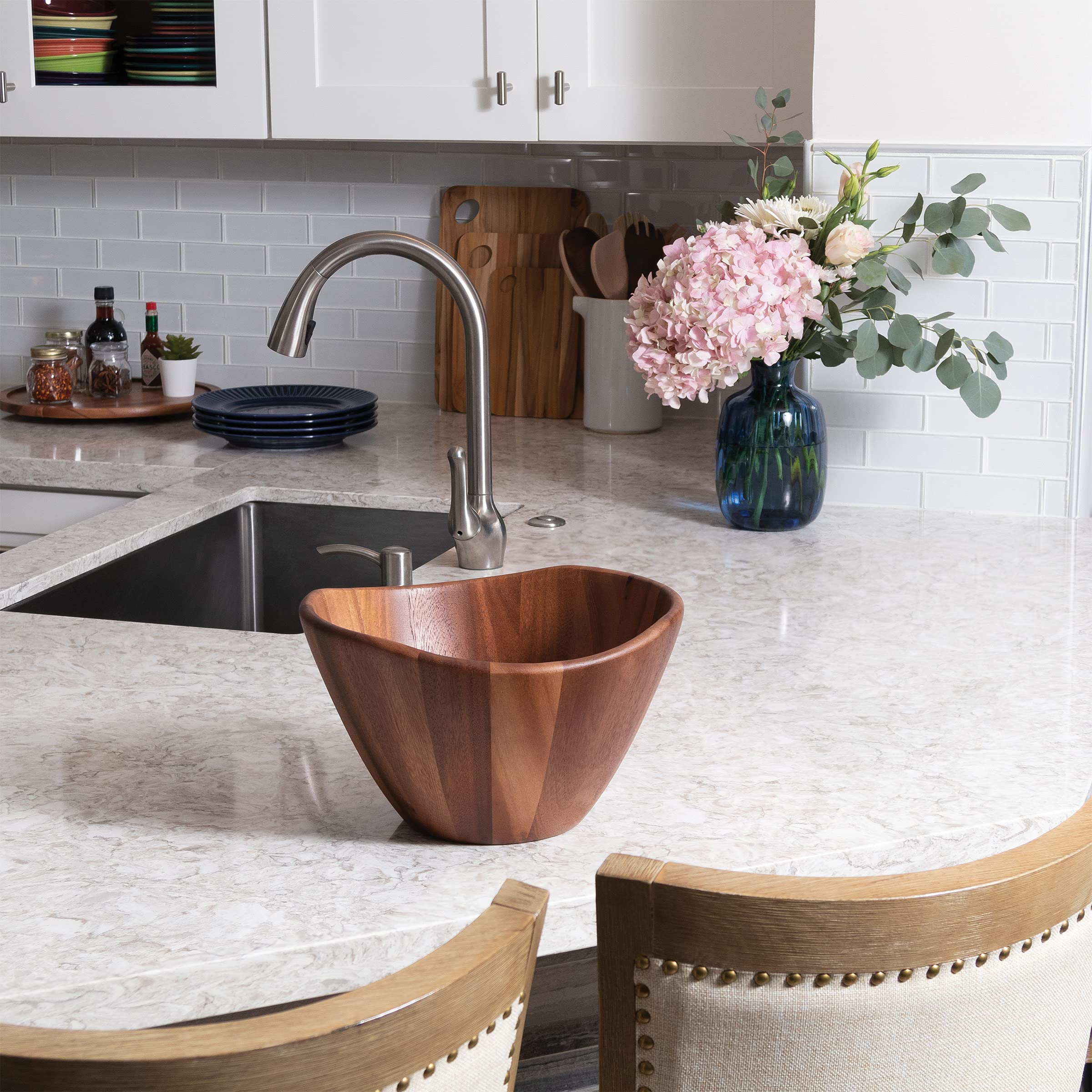 Lipper International wavy bowl kitchen decor adds texture and charm.